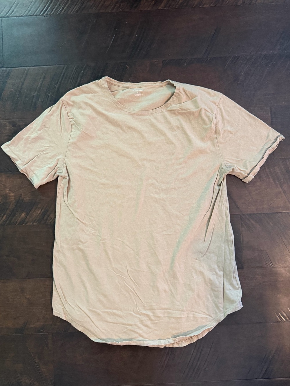 No Boundaries Beige Essential Crewneck T-Shirt Men’s Large